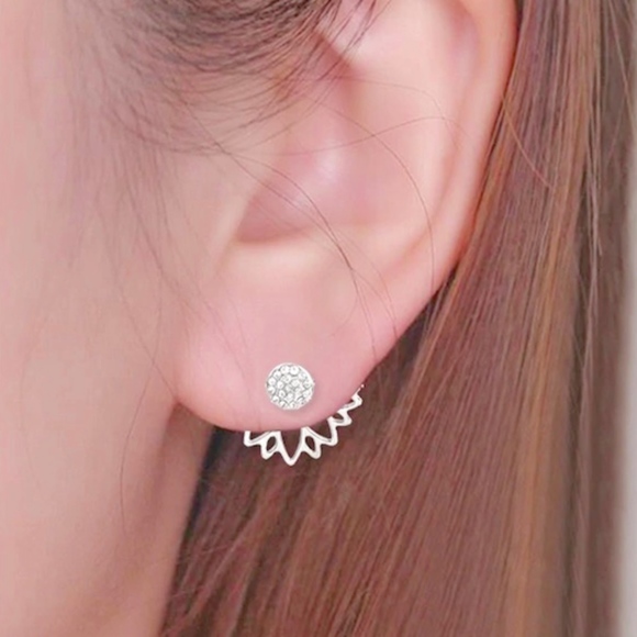 Jewelry - Rhinestone Peekaboo Earrings